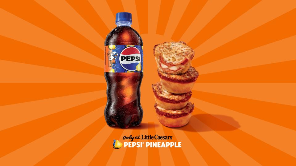 Pepsi Pineapple is available again this summer for a limited time exclusively at Little Caesars stores.