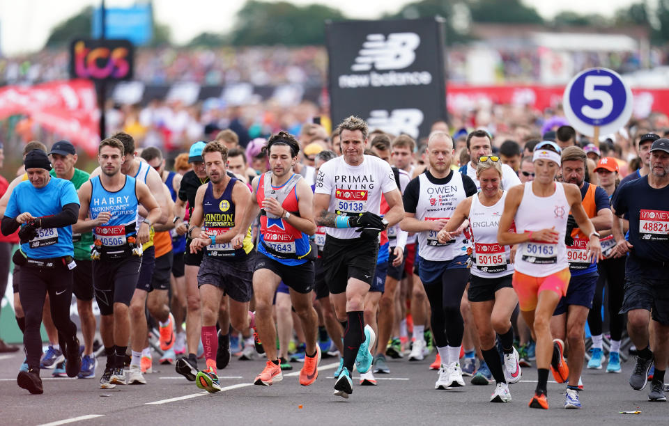 Training in a group and the support of others on run day can be incredibly powerful. (Getty Images) 