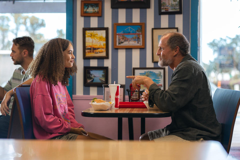 Nico Parker and Woody Harrelson in 'Suncoast'<span class="copyright">Courtesy of Searchlight Pictures</span>
