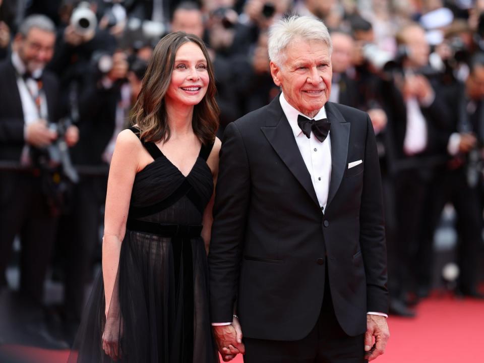 Ford and Calista at Cannes Film Festival 2023 (Getty Images)