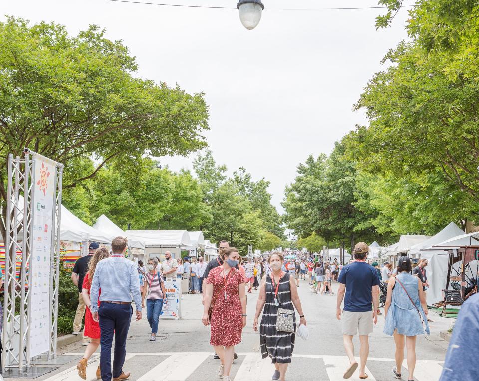 Artisphere returned to Greenville's South Main Street May 7th -9th 2021.