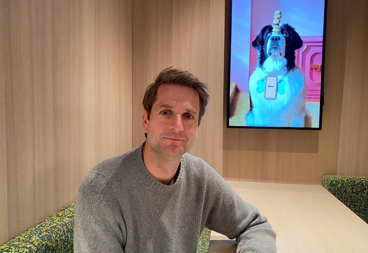 Klarna CEO Sebastian Siemiatkowski smiles during an interview at the company's headquarters in Stockholm, Sweden May 25, 2022. REUTERS/Supantha Mukherjee