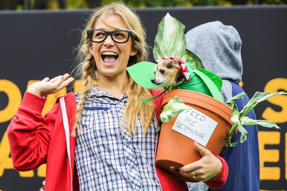 19) Seymour Krelborn and Audrey II Matching Costumes