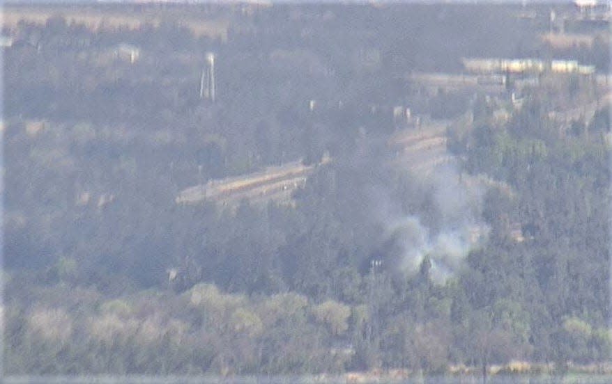 A fire was reported Wednesday afternoon on Redding Rancheria Road near the Win River Resort and Casino in south Redding.