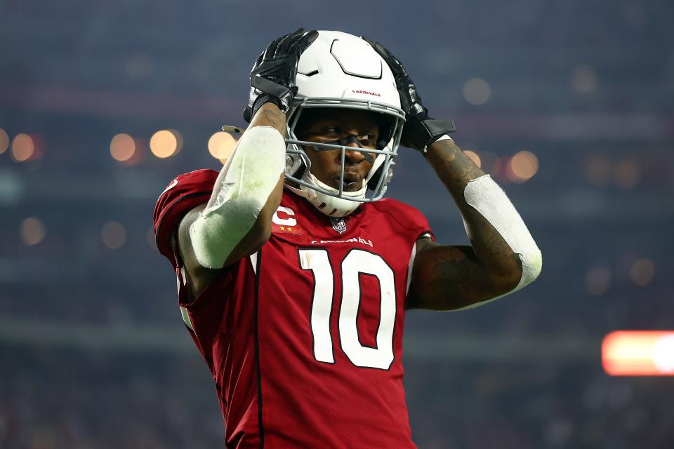 WR DeAndre Hopkins and the Cardinals lost a key game to the Rams on Monday night.