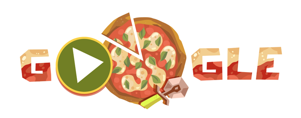 Google Doodle honors the worldwide consumption of pizza