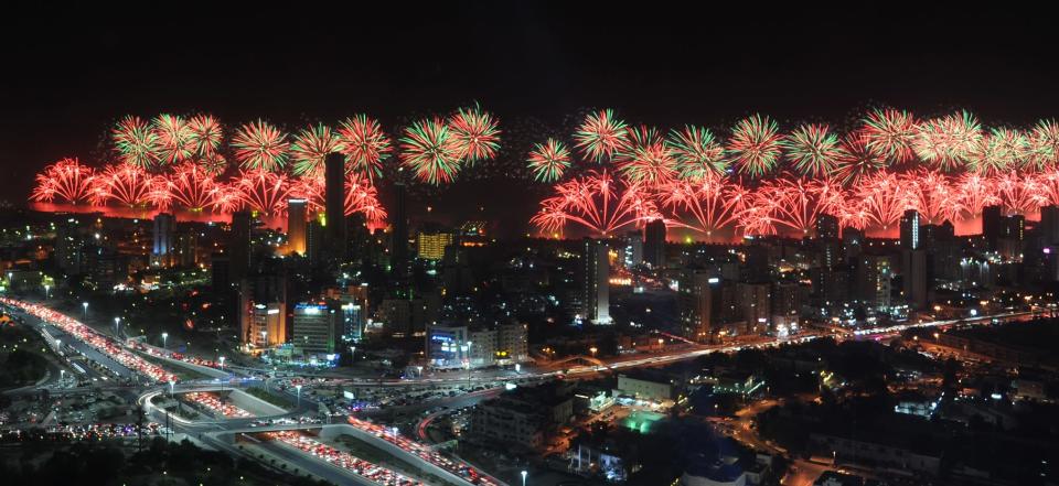 Kuwait fireworks display