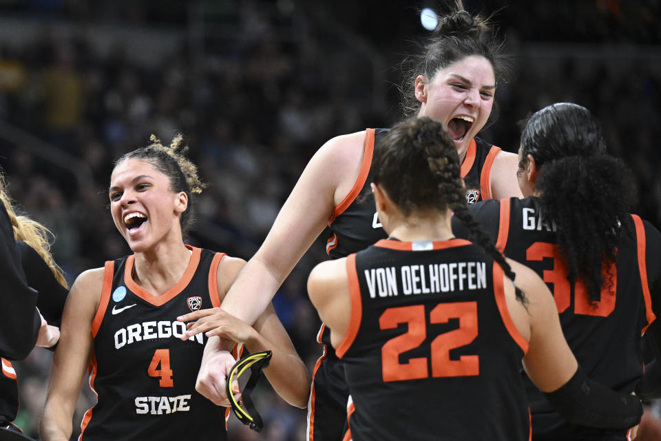 Oregon State caught a lot of people by surprise this season by advancing to the Elite Eight after beating Notre Dame in the Sweet 16. (AP Photo/Hans Pennink)