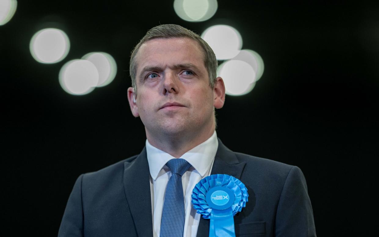 Douglas Ross has been accused of "plotting" to have Russell Findlay installed as the new leader