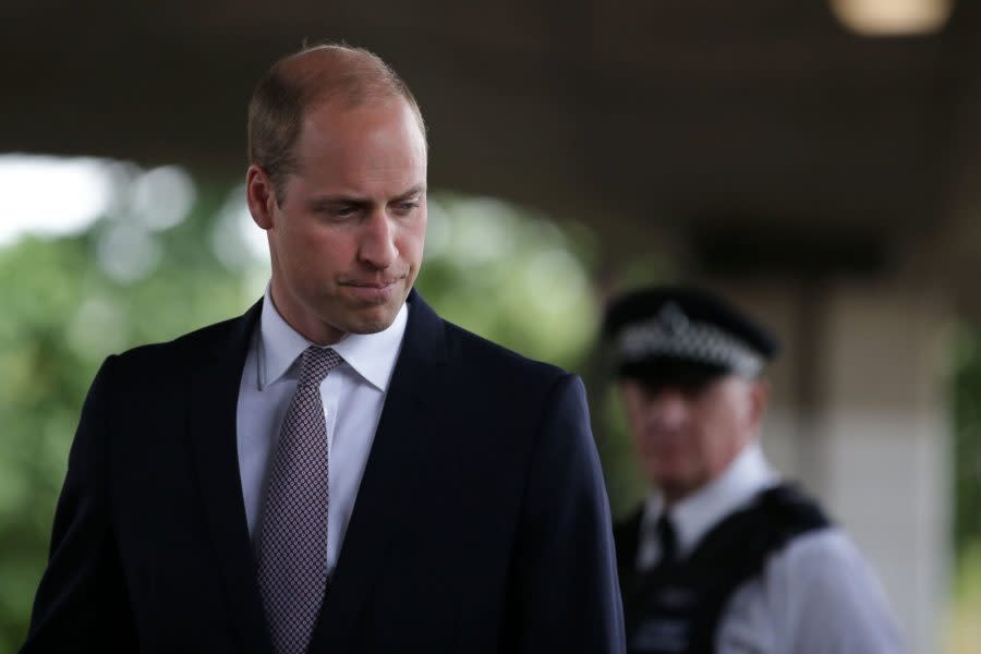 Prince William broke royal protocol and hugged a survivor of the London fire
