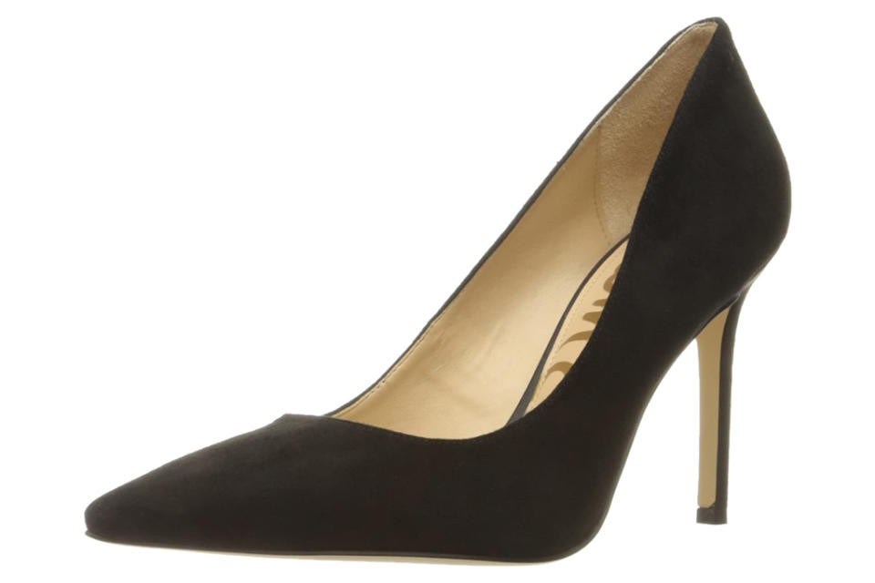 black pumps, suede, heels, sam edelman