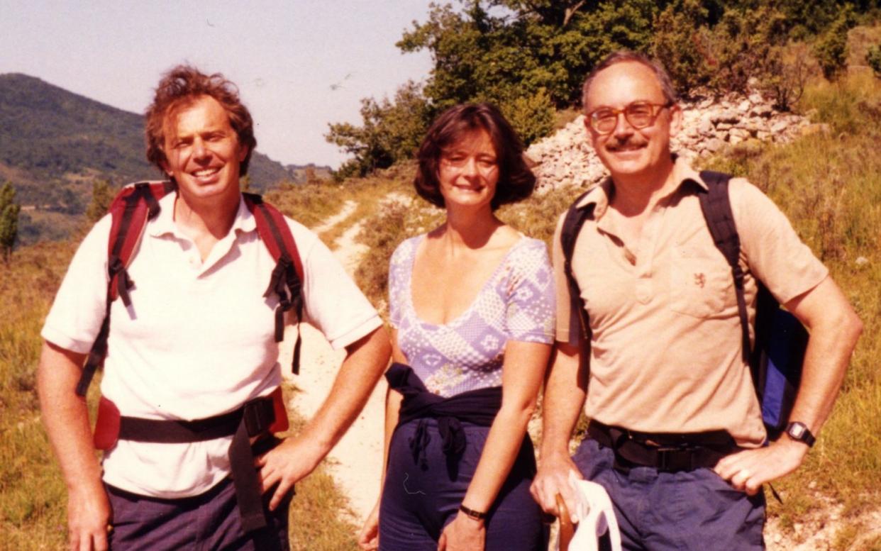 Tony and Cherie Blair on holiday at the chateau with Sir David Keene