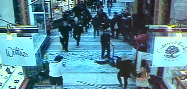 Police are investigating after a teenager plunged from the roof of Melbourne's iconic Block Arcade. Photo: Supplied.