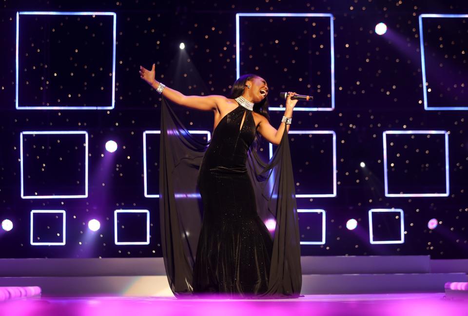 Miss Music City Kelsey Hollis performs during the Miss Tennessee Scholarship Competition at the Cannon Center for the Performing Arts on Saturday, July 3, 2021.