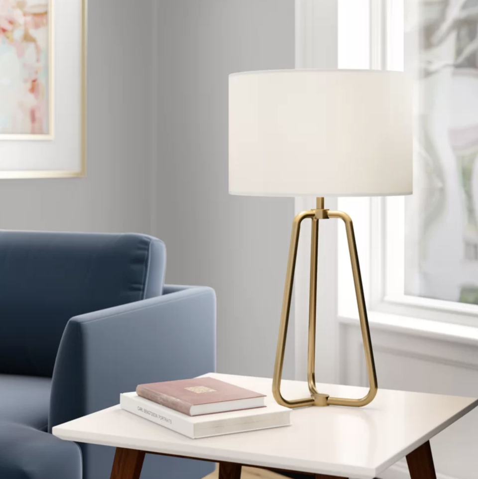 Style and function, rolled into one gorgeous lamp. (Photo: Wayfair)