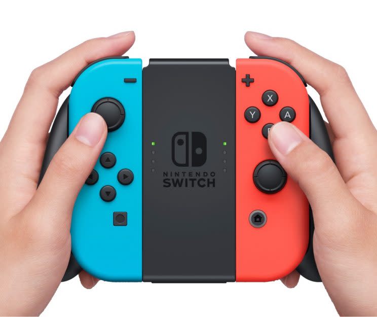 Nintendo Switch Grip controller.