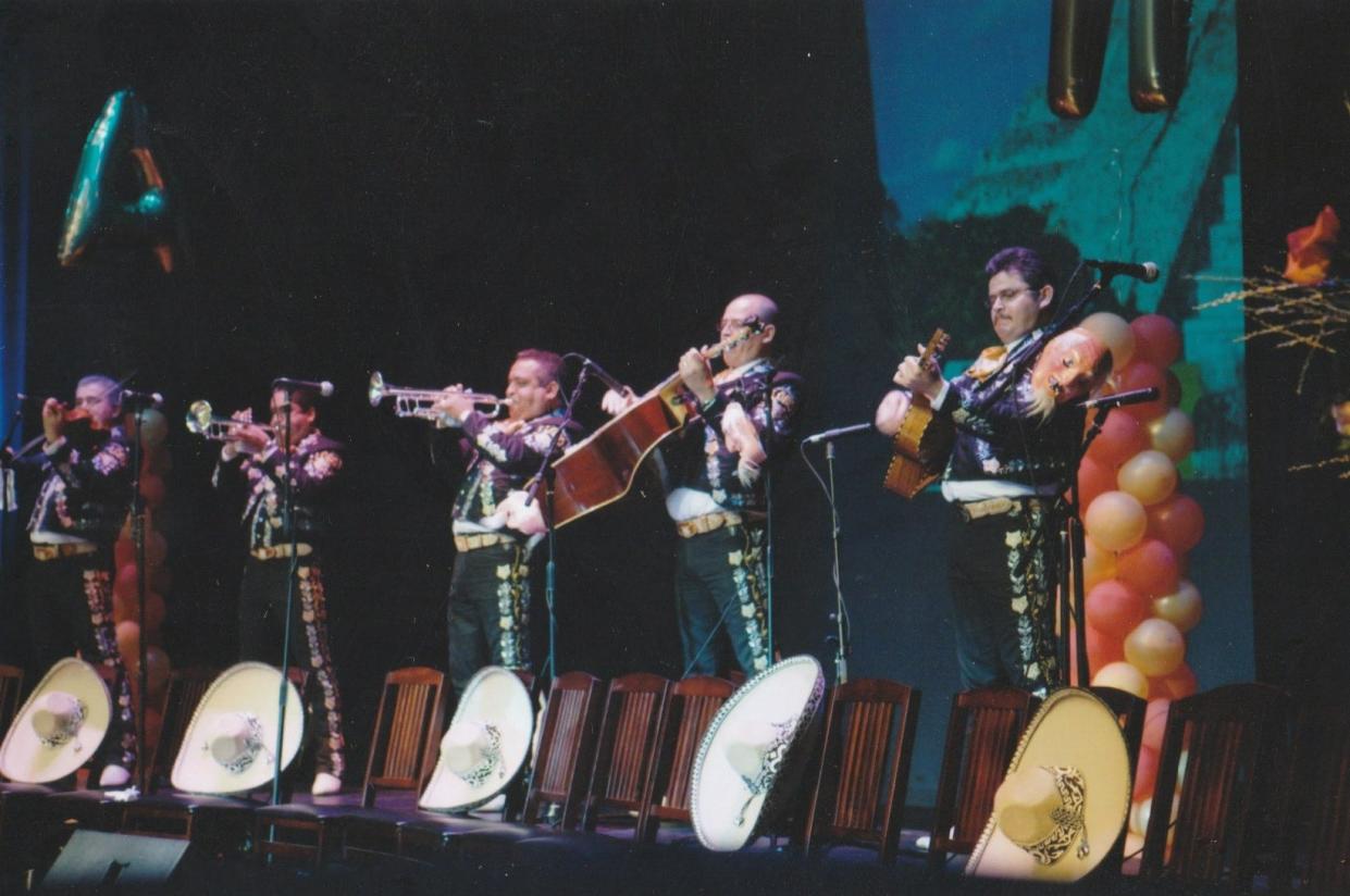 A band performs mariachi music at the Oxnard Performing Arts Center. The Mother's Day Mariachi Festival is returning Saturday after a three-year hiatus.