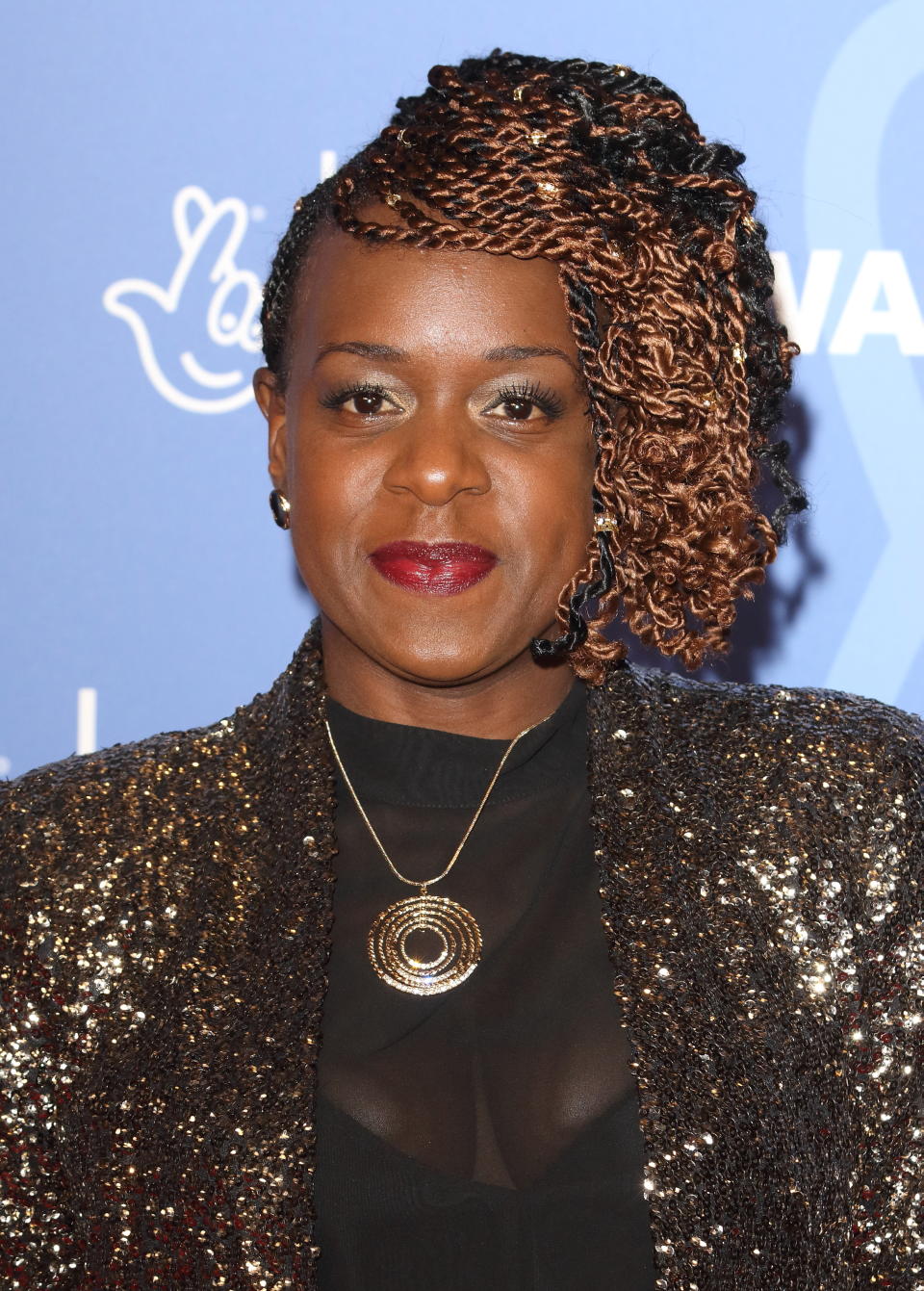 Tameka Empson attends the National Lottery Awards 2019 held at BBC Wood Lane in London. (Photo by Keith Mayhew/SOPA Images/LightRocket via Getty Images)