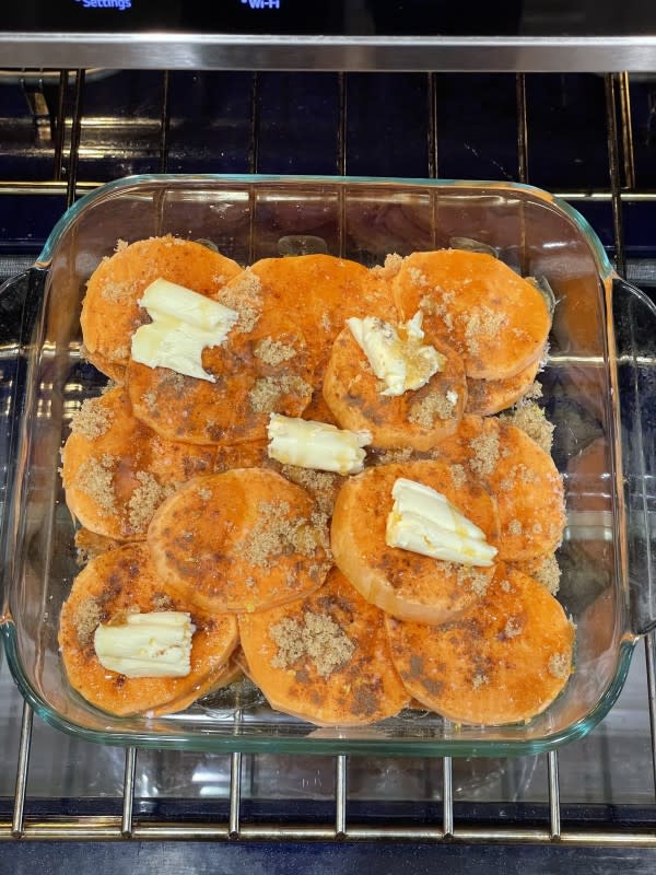 Patti LaBelle's Candied Sweet Potatoes Process<p>Courtesy of Choya Johnson</p>