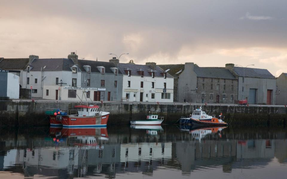 Boats in Wick harbor