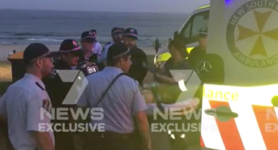 A 21-year-old man (pictured) is in a critical condition after being pulled from the surf at Bondi Beach. Source: 7 News