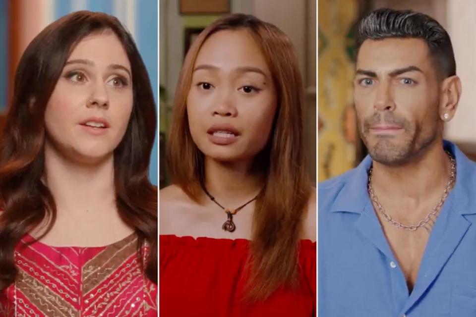 <p>TLC</p> Kimberly, Mary, and Sarper on 90 Day Fiancé: The Other Way.