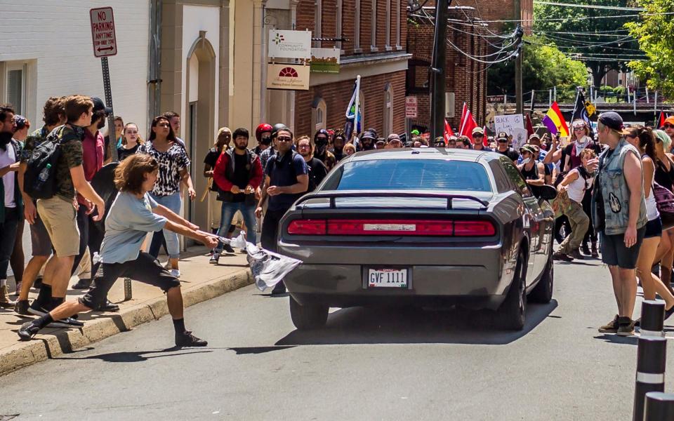 A White supremacist drove his car into protesters, killing Heather Heyer