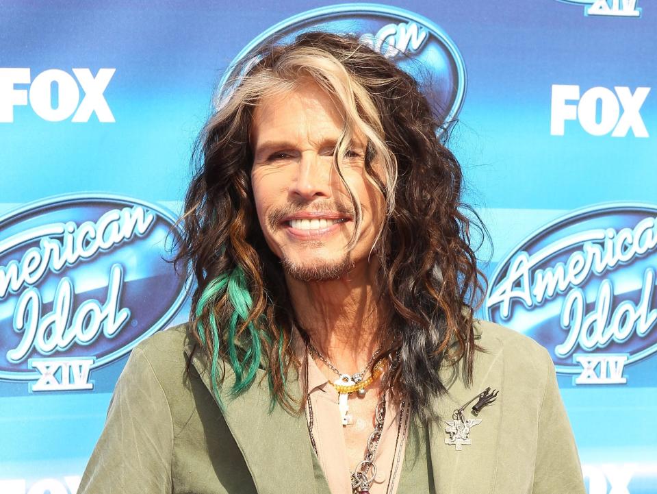 Steven Tyler arrives at "American Idol" XIV grand finale held at Dolby Theatre on May 13, 2015 in Hollywood, California.