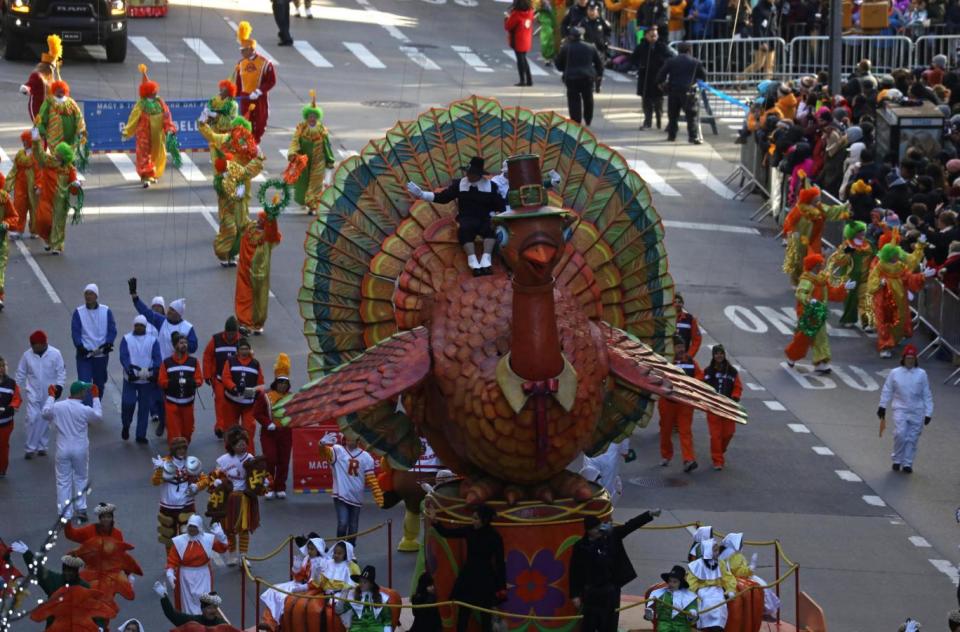 The Tom Turkey float during the 91st Macy's Thanksgiving Day Parade (Reuters)