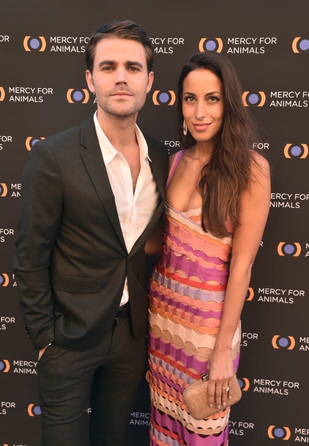 Paul Wesley And Ines De Ramon attend the Mercy For Animals 20th Anniversary Gala at The Shrine Auditorium on Sept. 14, 2019, in Los Angeles, California.<p><a href="https://www.gettyimages.com/detail/1174761314" rel="nofollow noopener" target="_blank" data-ylk="slk:Alberto E. Rodriguez/Getty Images;elm:context_link;itc:0;sec:content-canvas" class="link ">Alberto E. Rodriguez/Getty Images</a></p>