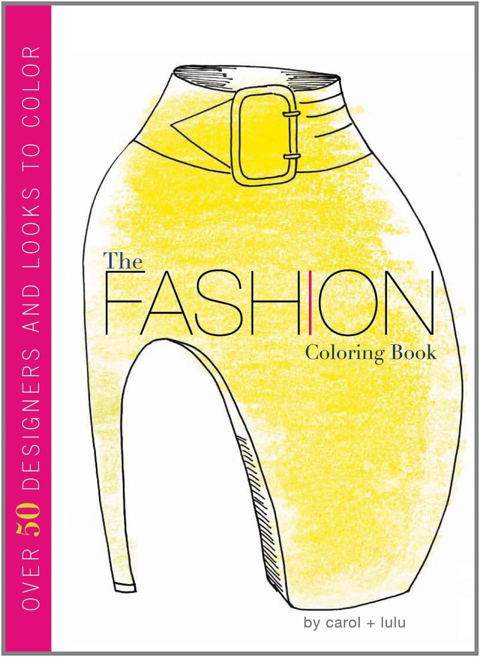 The Fashion Colouring Book: Iconic images like the armadillo shoe by Alexander McQueen provide a blank canvas for creation.