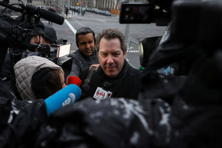 Attorney for Joaquin Guzman, the Mexican drug lord known as "El Chapo," Jeffrey Lichtman arrives at the Brooklyn Federal Courthouse, during the trial of Guzman in the Brooklyn borough of New York, U.S., February 12, 2019. REUTERS/Brendan McDermid