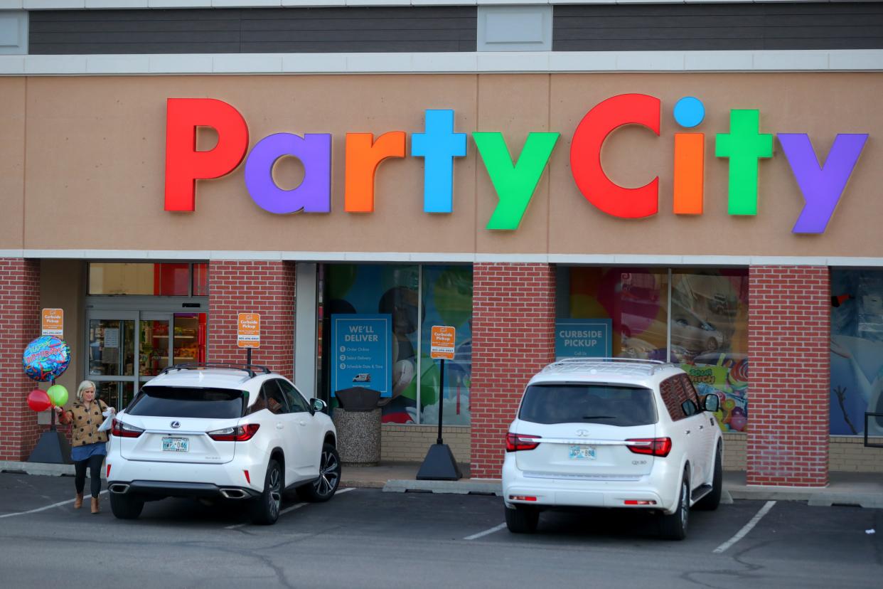 A Party City store is pictured Monday in Edmond.