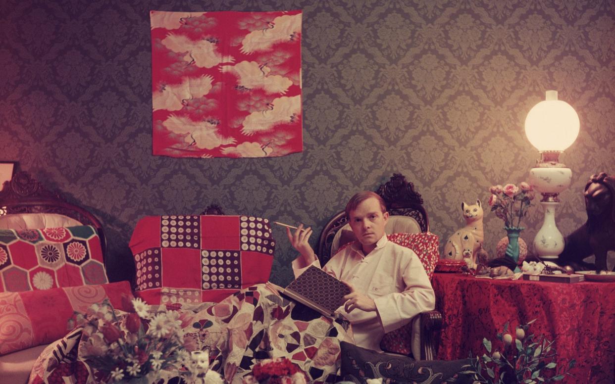 'He said, "You can stay, as long as you keep a journal"': Truman Capote in his apartment, 1958 - Slim Aarons/Getty Images/Slim Aarons/Getty Images