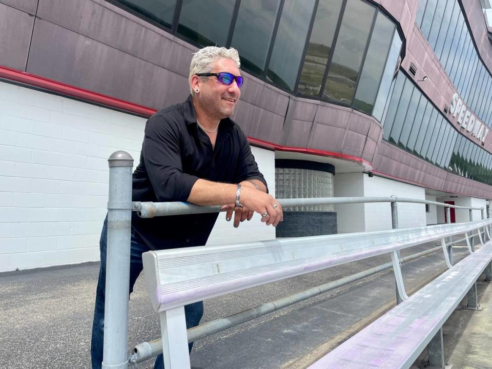 Dan Lovenheim, a resident of Raleigh, N.C., poses for a photo in May 2023. The owner of Rockingham Speedway since 2018 is doing what’s in his power to lure the NASCAR Cup Series back to one of its hallowed venues.