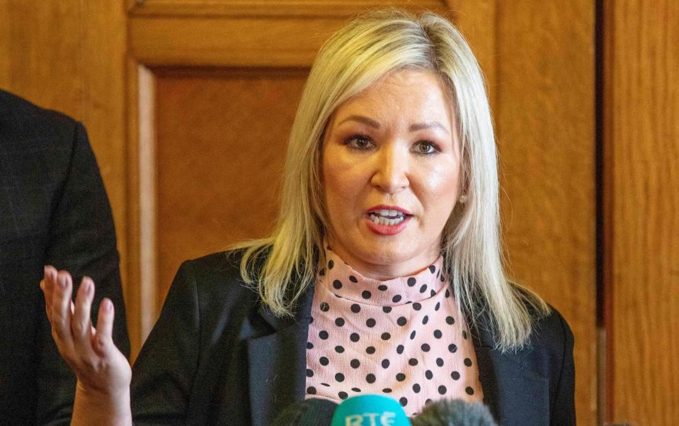 Michelle O’Neill, the vice-president of Sinn Fein - Paul Faith/AFP via Getty Images