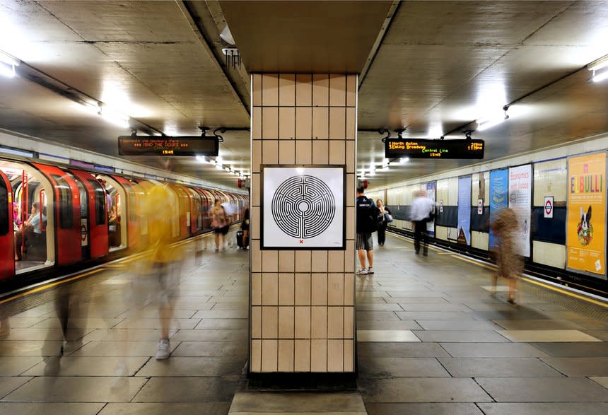 Mark Wallinger's Labyrinth - Art on the Underground by Rose Design