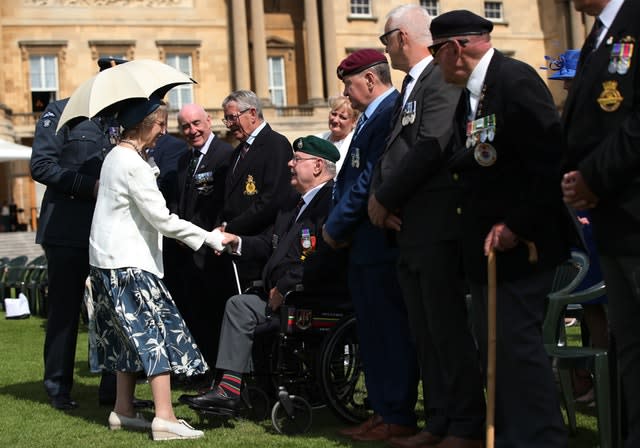 The Duchess of Gloucester at the garden party 