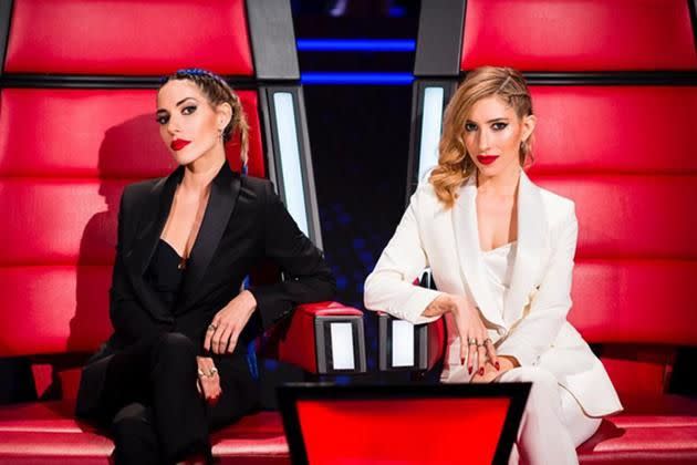 The Veronicas made a guest appearance on The Voice, stepping in for the Madden brothers. Image: Instagram