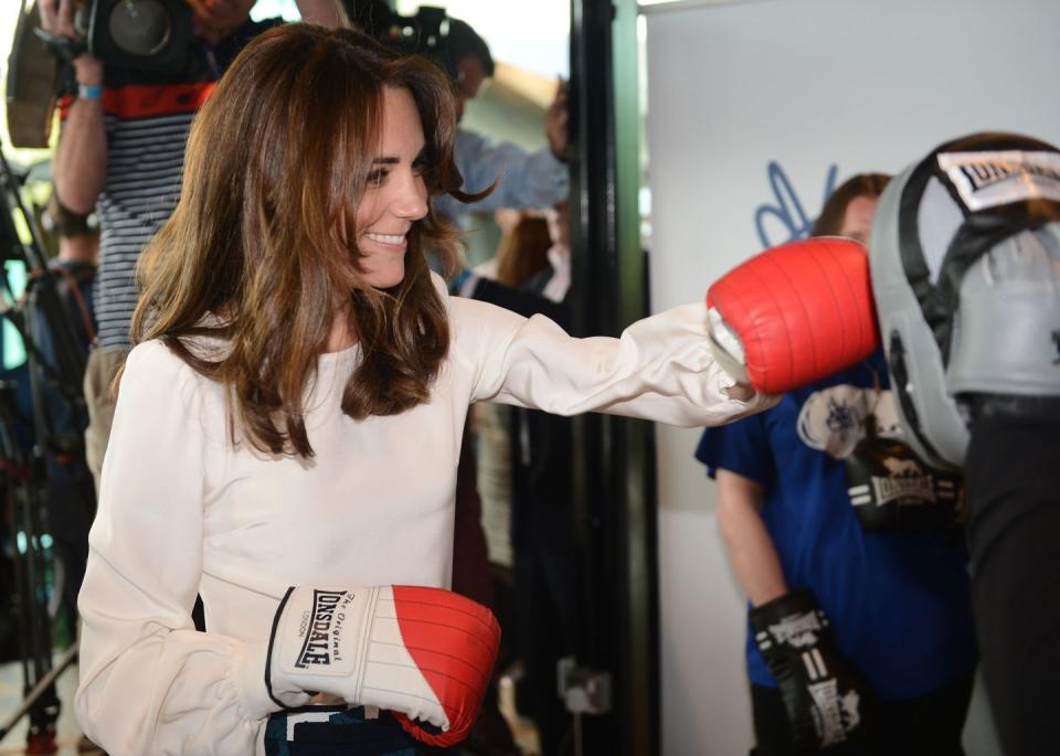 <p>Kate threw some punches at the launch of the Heads Together campaign on mental health. One could say the Duchess was literally fighting mental health stigma. </p>