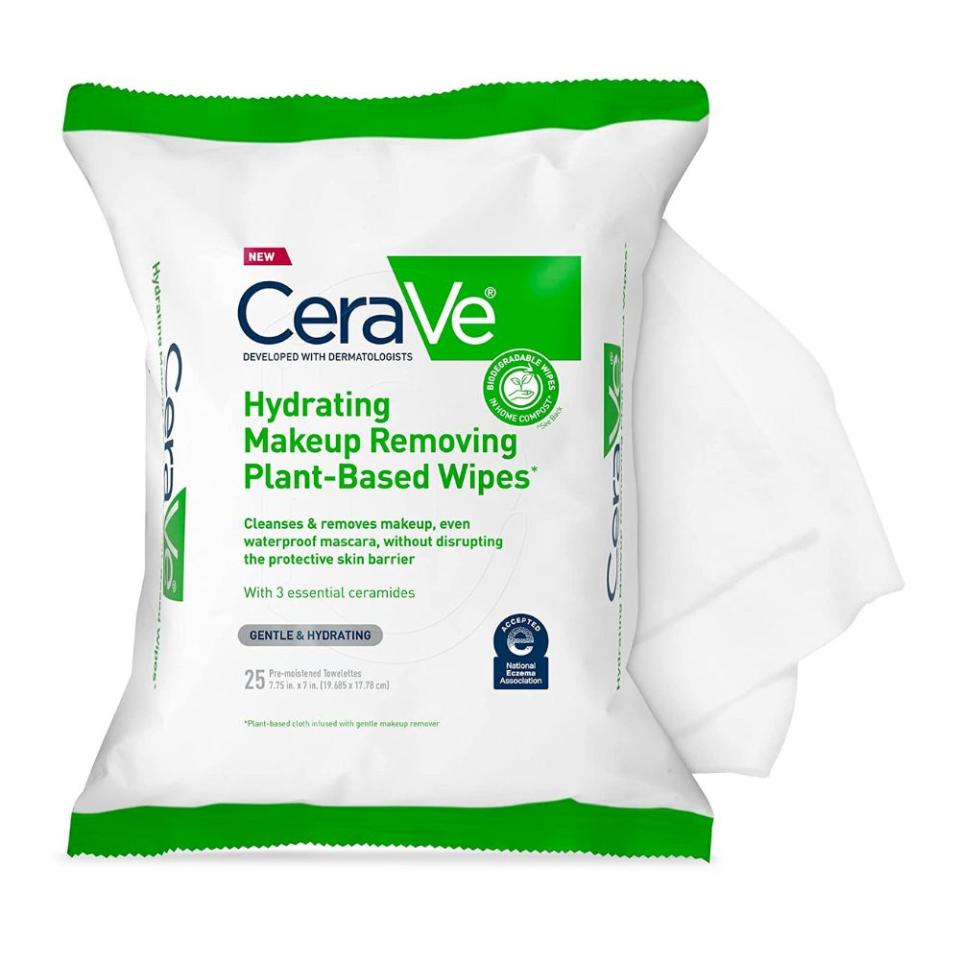 CeraVe Hydrating Facial Cleansing Makeup Remover Wipes