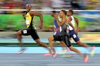 <p>Usain Bolt of Jamaica competes in the Men’s 100 meter semifinal on Day 9 of the Rio 2016 Olympic Games at the Olympic Stadium on August 14, 2016 in Rio de Janeiro, Brazil. (Photo by Cameron Spencer/Getty Images) </p>