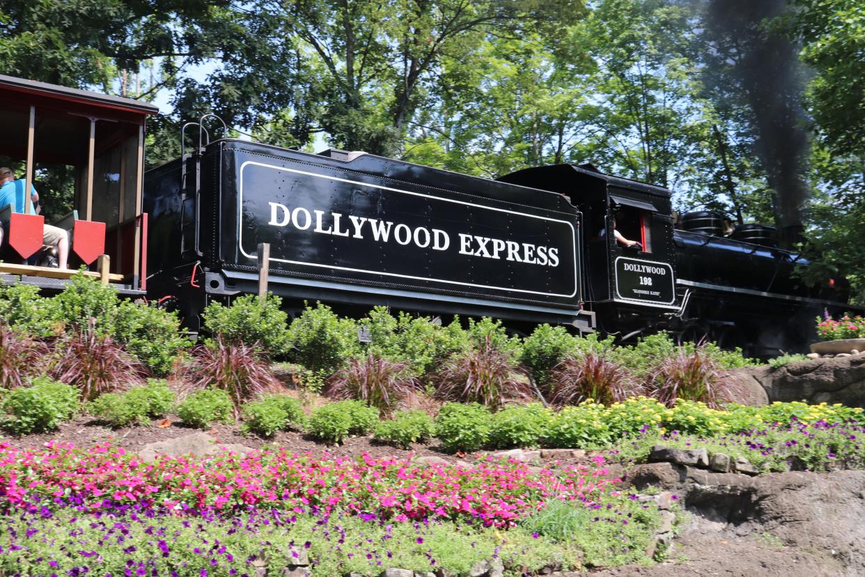 The Dollywood Express train at Dollywood.