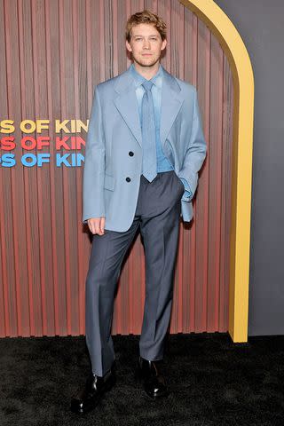 <p>Dia Dipasupil/Getty</p> Joe Alwyn at the New York premiere of "Kinds Of Kindness"