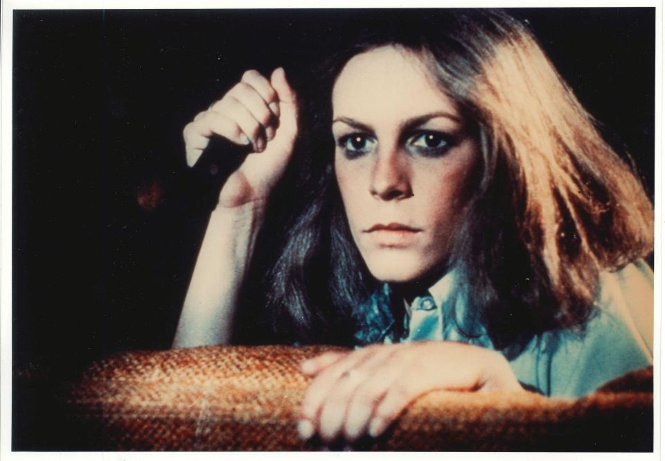 Jamie Lee Curtis in u0022Halloweenu0022 (1978).