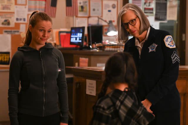 <p>Lori Allen/NBC</p> Tracy Spiridakos and Amy Morton on Chicago P.D.