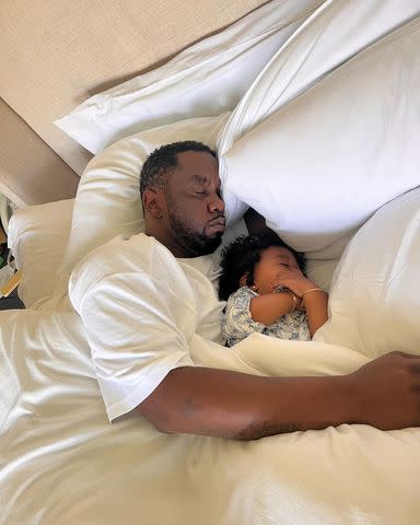 <p>Diddy/Instagram</p> Sean 'Diddy' Combs (left) photographed with his daughter Love