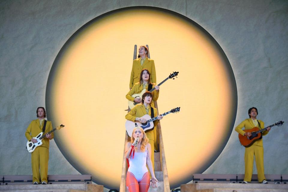 New Zealand singer Lorde performs on the Pyramid Stage (AFP/Getty)