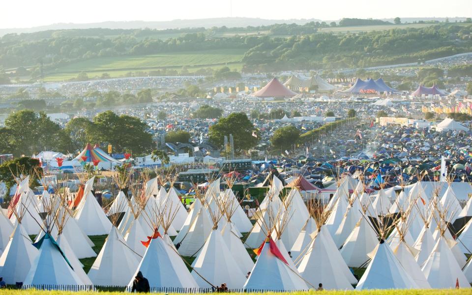 Glastonbury is now the size of a city - Getty