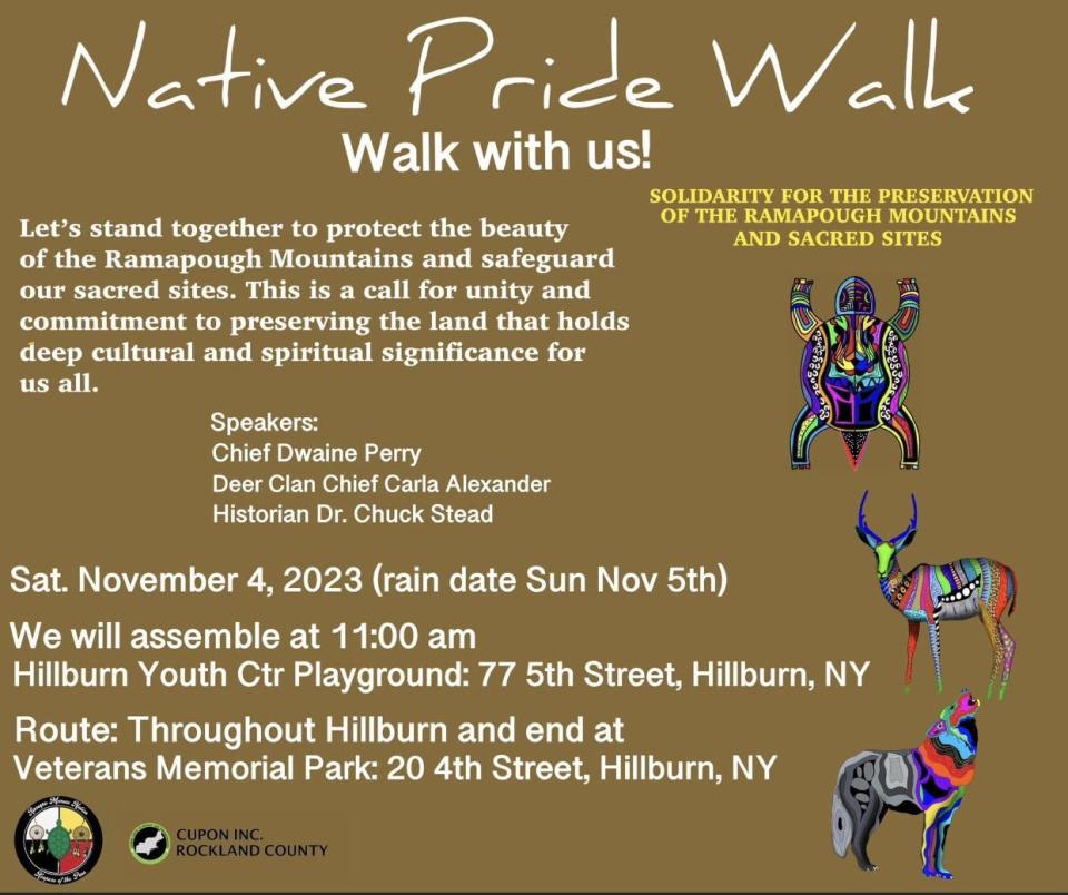 Ramapough Nation Pride Walk through Hillburn on Nov. 3, 2023